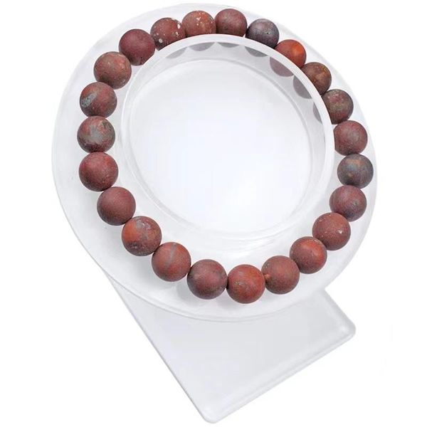 

beaded, strands natural matte red hematite frosted amazonite stone bracelets round beads 6/8/10/12mm for jewelry diy making men and women, Black
