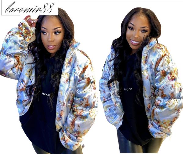 

uj4561 platform women's fashion autumn and winter cotton padded jacket, bread down jacket, Black