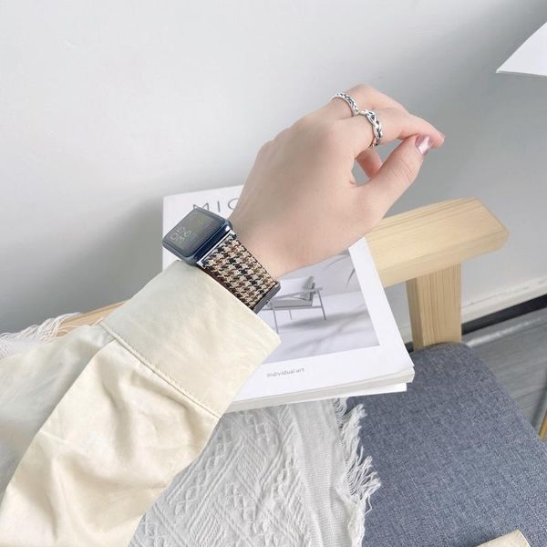 

watch bands est leather loop strap for huawei fit smart accessories correa wristband, Black;brown