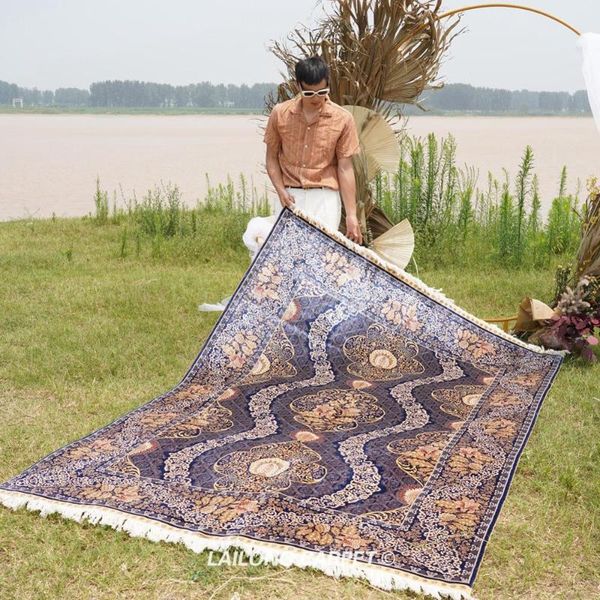 

carpets 6'x9' purple hereke rugs hand knotted living room exclusive turkish rug (yl0269a)