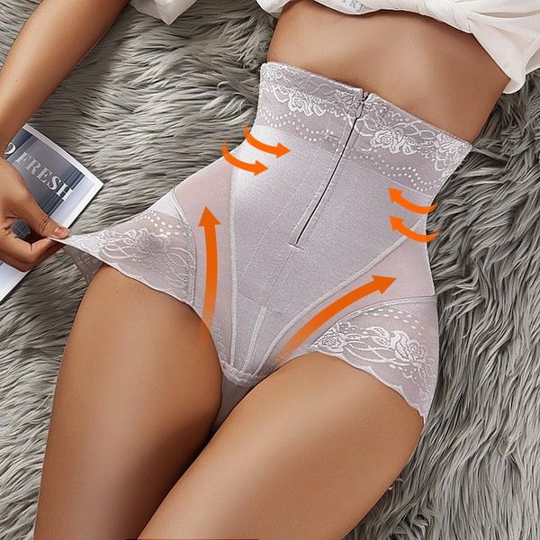 

women's shapers high waist women trainer body zip shaper panties control slimming shapewear girdle underwear 2021, Black;white