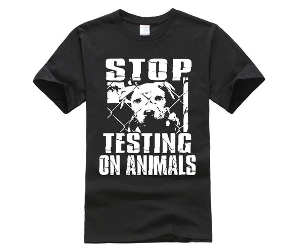 

men's t-shirts 100% cotton stesting on animals casual print t-shirt, White;black