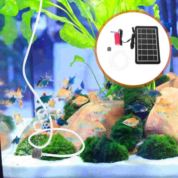 

air pumps & accessories 1 set of solar oxygen aerator hydroponic pump tool