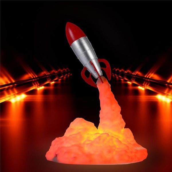 

night lights 3d print space shuttle moon lamp usb rechargeable rocket light for lover indoor home desk decoration gift