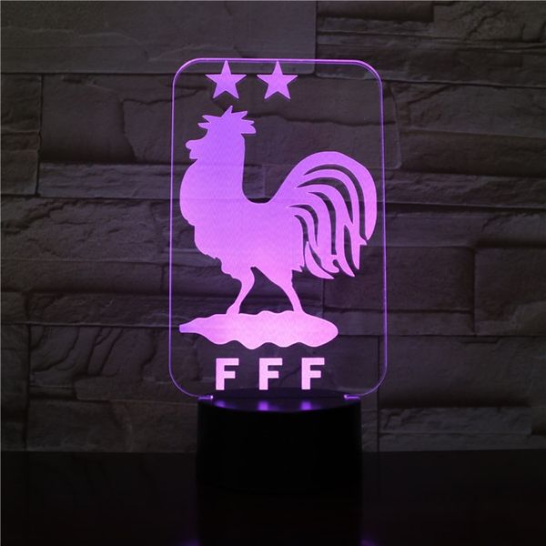 

led 3d night light lamp kids room nightlight color change soccer club logo party l decoration app control special gift