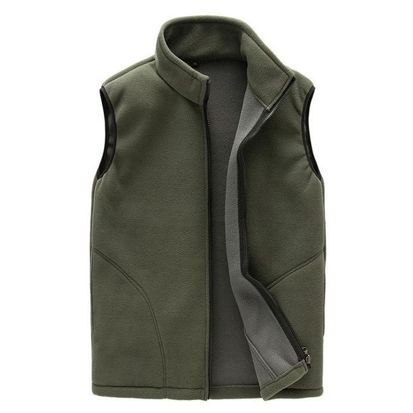 

men's leisure polar vt with zipper, outdoor mountaineering, hiking, spring and autumn, Black;white