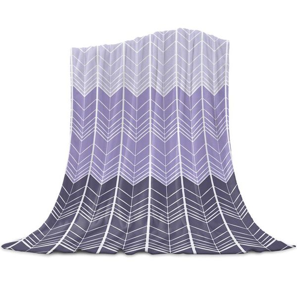 

blankets comfortable sofa blanket geometric gradient purple boy girl baby soft bed decoration home travel flannel