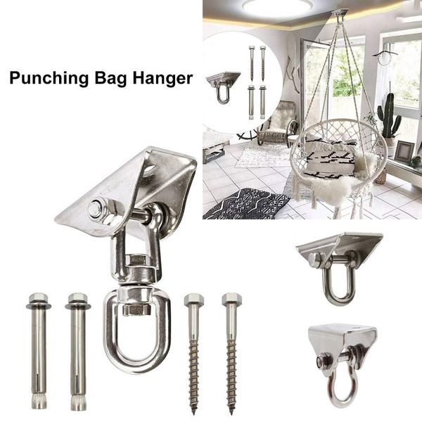 

sand bag 304 stainless steel rotating load-bearing hook strong rustproof hammock sandbag fixed buckle plate yoga boxing swing accessories