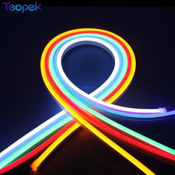 

strips 5m flex neon light smd2835 120leds/m led lighting 6*12mm color surface dress strip rope waterproof