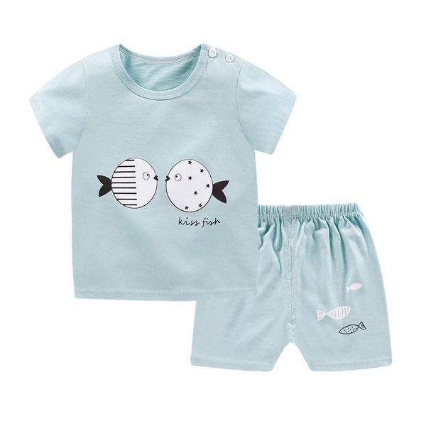 

clothing sets 2021 summer baby boy clothes born set toddler infant kids shorts and t-shirt boys, White