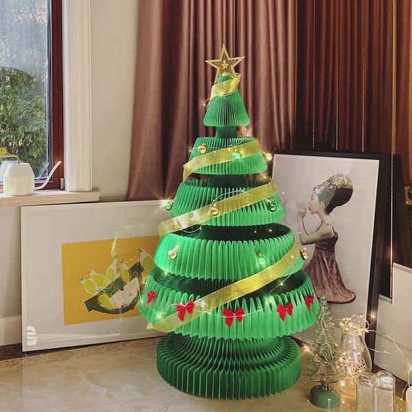 

christmas decorations foldable tree home decoration props small deskfloor year eve