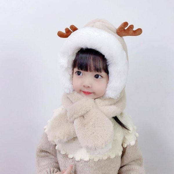 

caps & hats kids scarf warm comfy wear-resistant windproof ear flap hat, Yellow