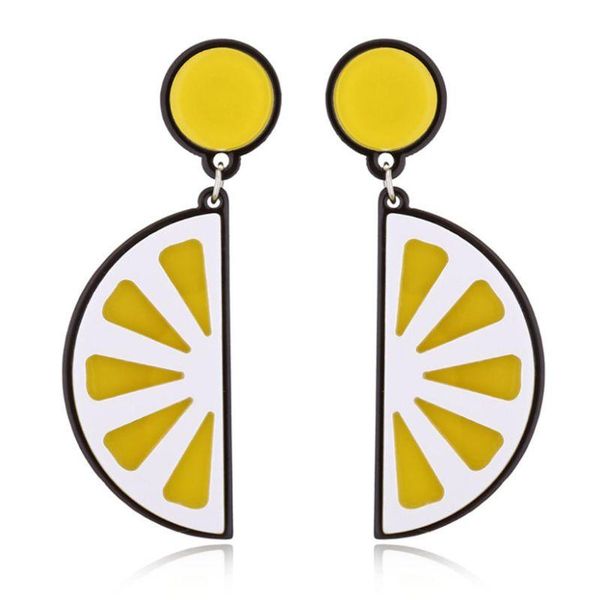 

dangle & chandelier fruit ear stud creative earrings fashion lemon tomato women girls jewelry gifts e56a, Silver