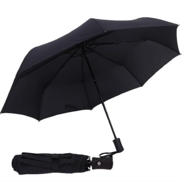 

umbrellas full automatic umbrella rain women men 3folding light and durable 8k strong kids rainy sunny wholesale price u0810