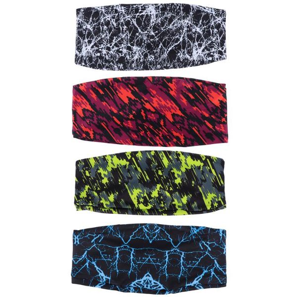 

4pcs yoga elastic headbands fitness sweatbands sports head wraps for men outfit