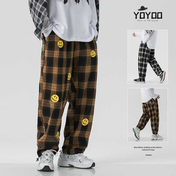 

men clothing pants oversized streetwear cargo casual loose men's man, Black