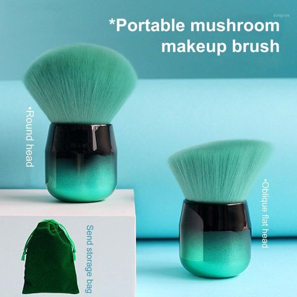 

makeup brushes set 2pcs mushroom head loose powder brush foundation eye shadow cosmetics professional makeup1