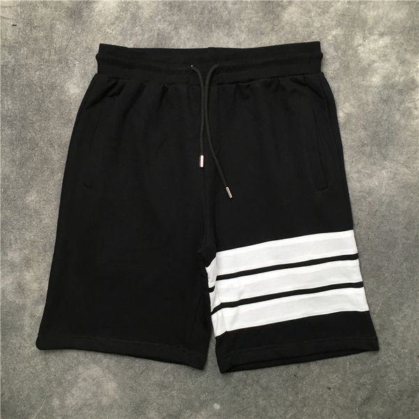 

men's shorts casual cotton casual street style kanye hip hop parkour men's shorts, , luxurious, comfortable, classic stripe, skat, White;black