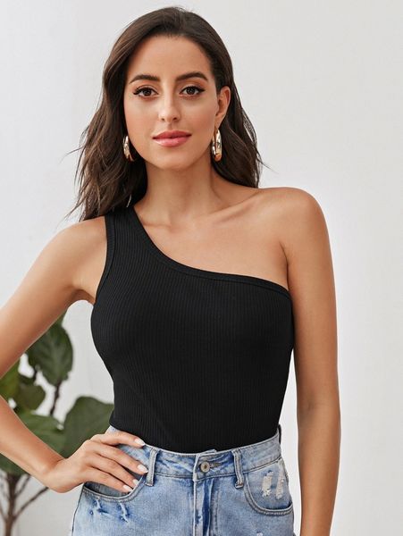 

solid one shoulder fitted 17ta#, White