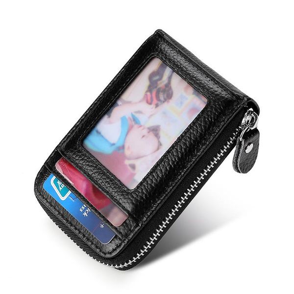 

wallets fashion mini wallet women genuine leather female zipper design coin purse id card holder ladies bag, Red;black