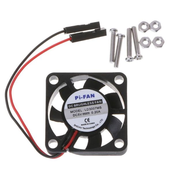 

mini cooling fan heat sink for raspberry pi 3/2/b+ 3.3v/5v model computer fans & coolings