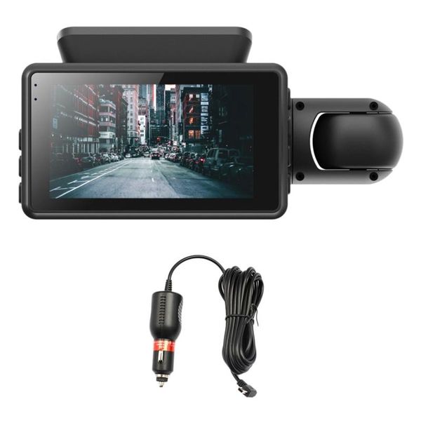 Obiettivo della fotocamera DVR per auto FHD Dash Cam 1080P IPS Schermo Monitoraggio della visione notturna del parcheggio - Registratore di guida DVR