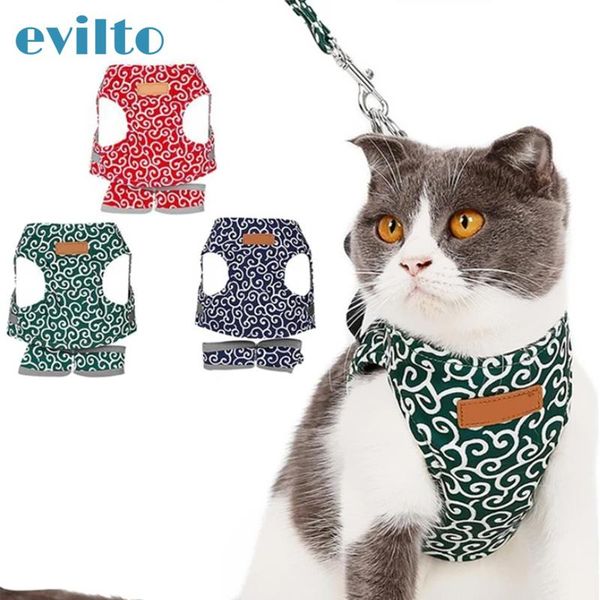 

cat collars & leads outdoor vest harness leash set japanese style pet dog collar for walking