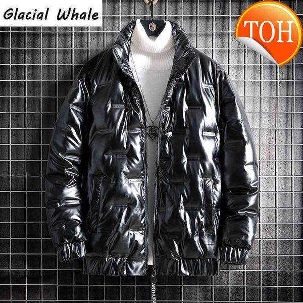 

down winter glacialwhale jacket mens warm hooded windproof coat male hip hop streetwear black for style