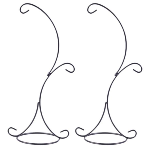 

frames 2pcs simple durable succulent plants holder elegant home flower shelf black
