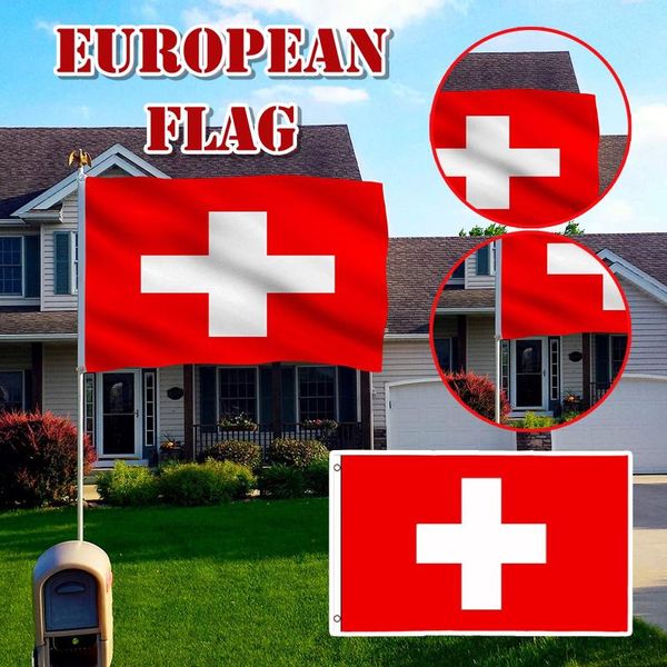 

party decoration switzerland flag garden bar restaurant and family for home outdoor 90x150cm come on football fast delivery