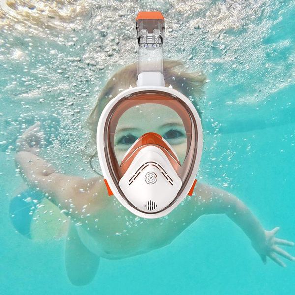 

children's snorkel diving mask swimming training full-face antifog wide-angle goggles safe scuba masks