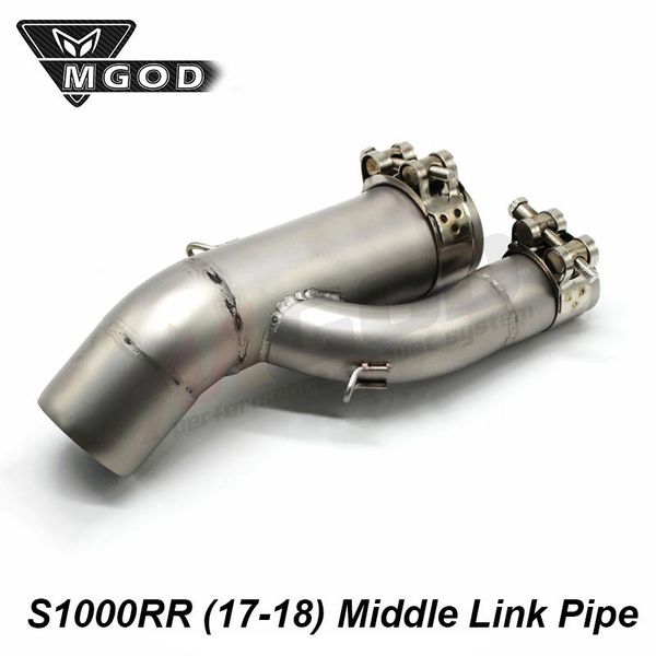 

motorcycle exhaust system for s1000 rr s1000rr 2021 modified slip-on middle link pipe connection escape moto pit bike