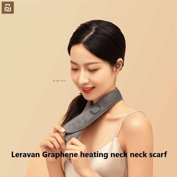 

smart home control leravan graphene heating neck scarf to improve cervical fatigue brace protection massage heater
