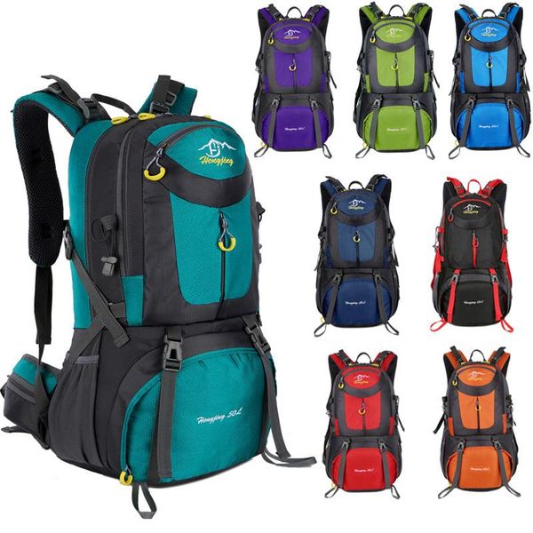 

backpack 40l/50l/60l outdoor camping climbing bag waterproof mountaineering hiking backpacks molle sport rucksack