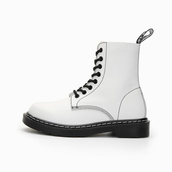 

boots womens winter women's warm white lace up mid calf, Black