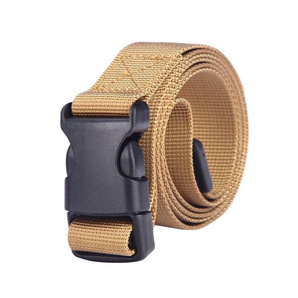 

belts 2021 men's military outdoor girdle women leisure buckle belt multi-functional imitation nylon canvas tactical 120cm black, Black;brown