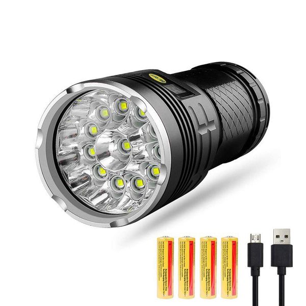 

promotion led 10000 lumens,12xcree xm-l t6 4 modes super bright tactical , waterproof handheld light w flashlights tor torches