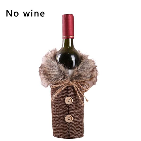 

storage bags christmas wine bottle cover merry decor for home navidad noel ornaments xmas gift