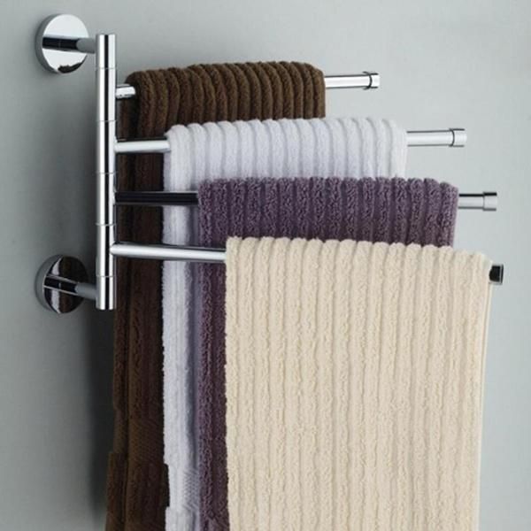 

stainless steel towel bar rotating rack bathroom accessory racks