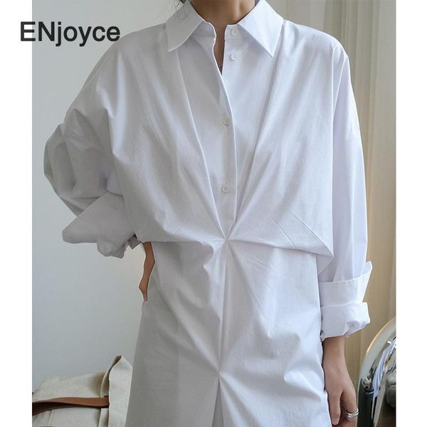 

casual dresses vintage knotted waist long shirt dress women french elegant loose mid-length ladies white workwear spring fall, Black;gray