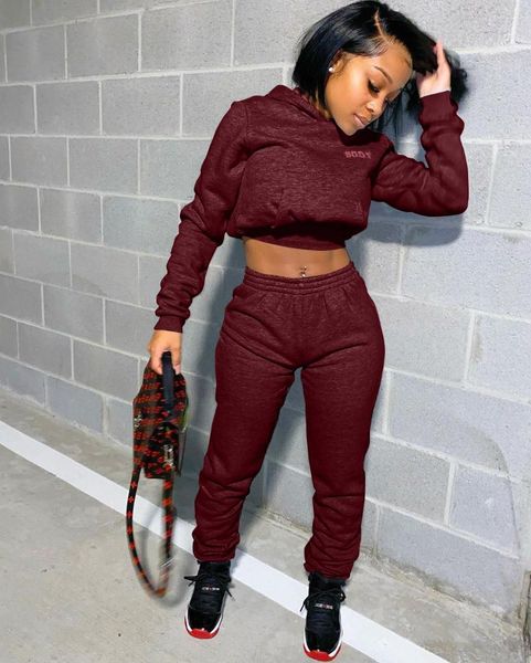 

women's tracksuits hirigin 2021 women 2 piece outfits long sleeve off shoulder crop pants set casual jumpsuit autumn pure legging, Gray