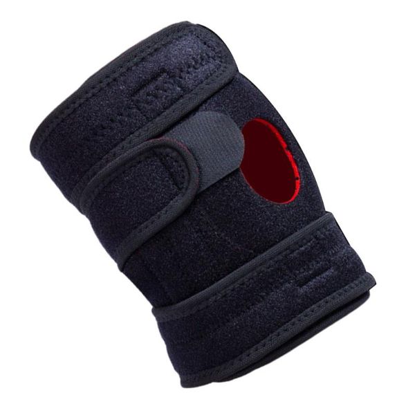 

elbow & knee pads 1pc brace professional belt patelar protection cycling strap (black), Black;gray