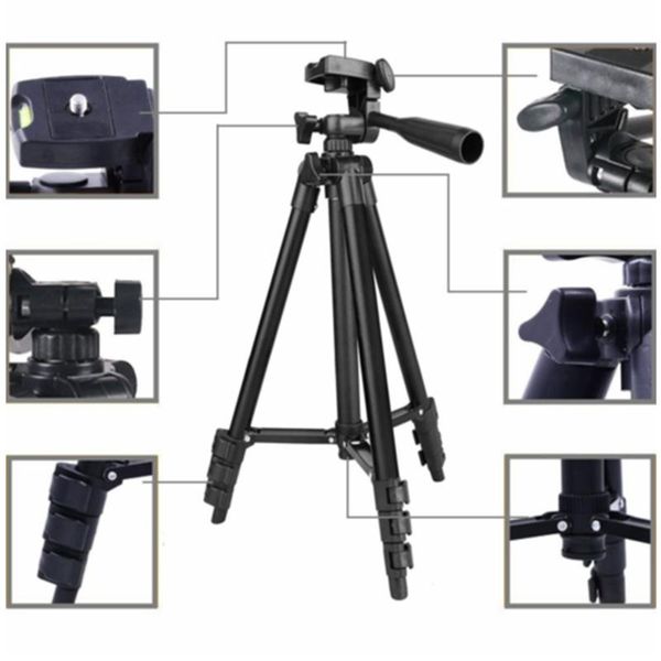 

selfie monopods holder mount live broadcast pography aluminum alloy travel camera tripod black non slip smartphone stand portable