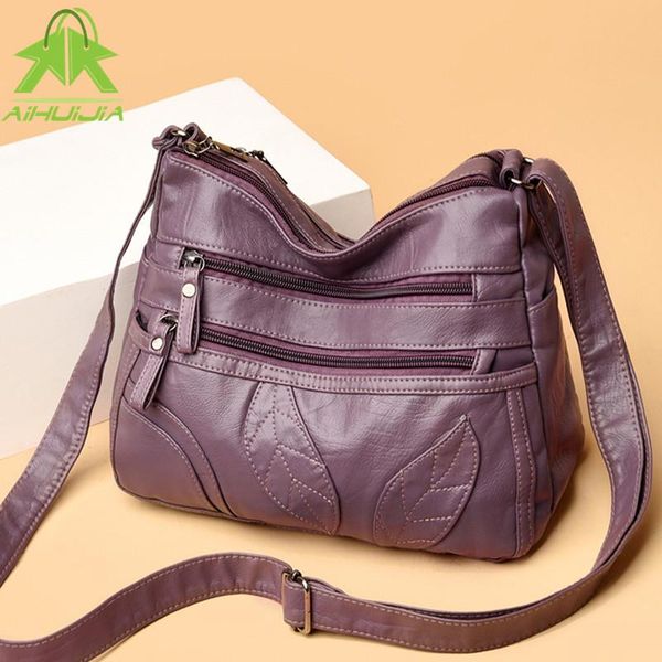 

evening bags fashion luxurious women handbag designer shoulder bag 2021 pu leather capacity female travel messenger