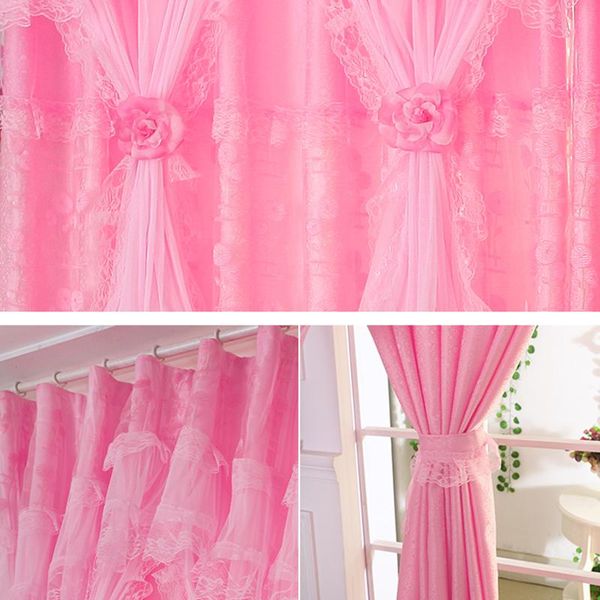 

curtain & drapes 1pcs princess wind living room bay window rental door partition finished mosquito f8313