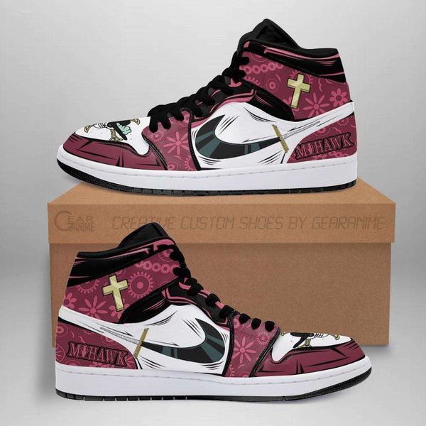 

customization mihawk sword sneakers skill one piece anime shoes fan