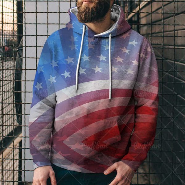 

men's loose 3d digital printed hooded sweaters fkj1, Black