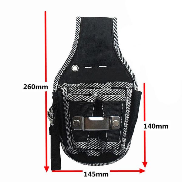 

storage bags 1pc polyester fabric electrician waist pocket tool stripe pattern belt pouch bag screwdriver utility kit holder case