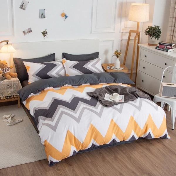 

bedding sets yellow lattice birthday present duvet cover set flat bed sheet pillowcase no quilt king  full size