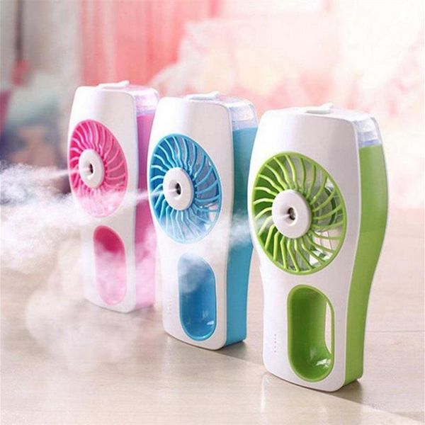 

electric fans handheld usb misting cooling fan beauty humidifier portable mini